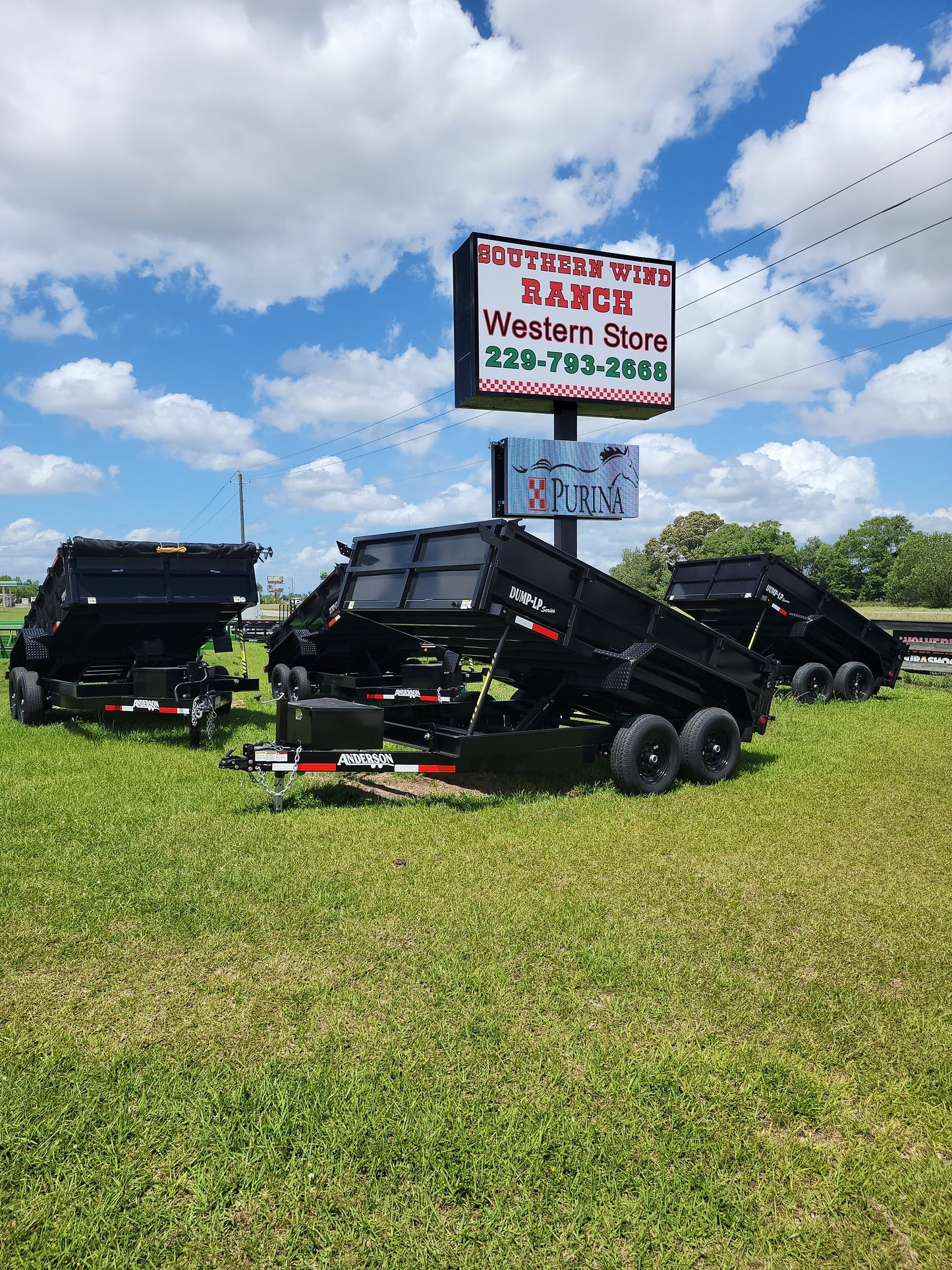 Anderson 12ft 5Ton Dump trailer-BLACK : 7 X 12