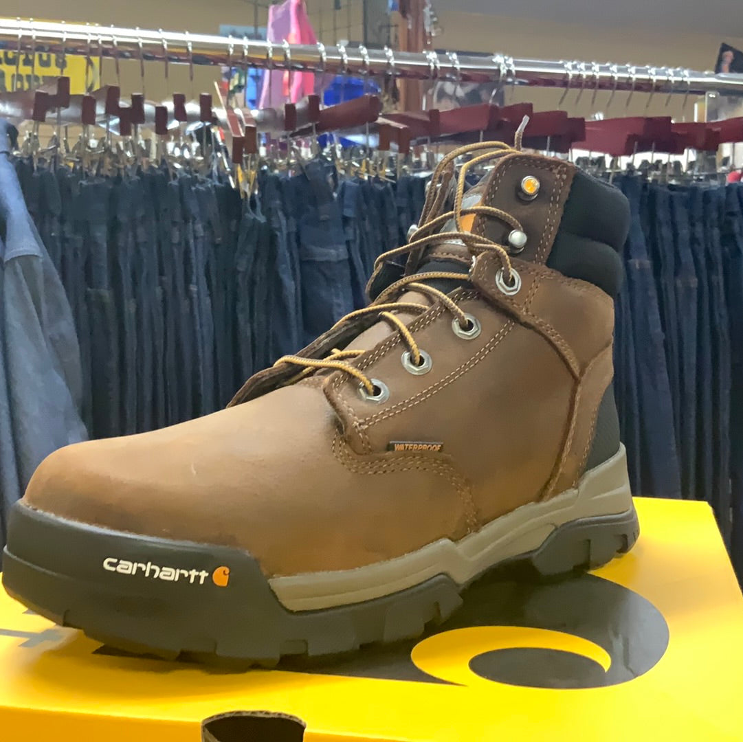 MENS CARHARTT WTRPRF 6' Work BOOT-BROWN : CME6047