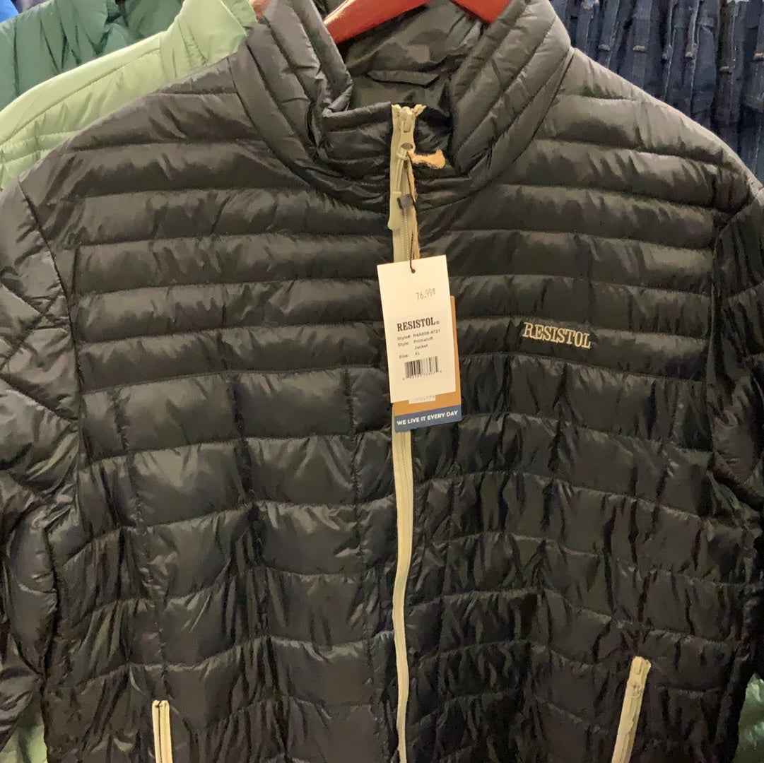 Mens Primaloft Jacket-Green : XL