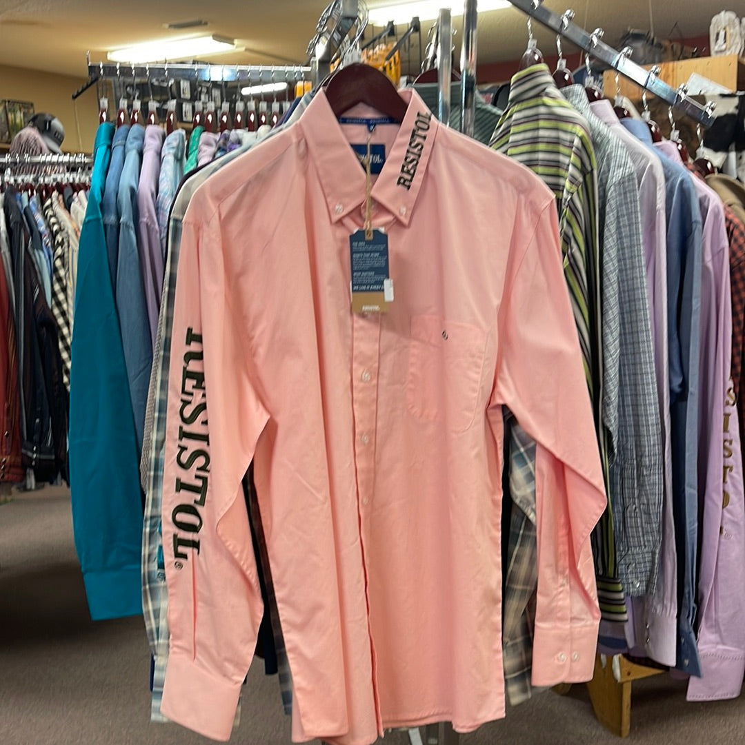 Mens Long Sleeve Resistol shirt-LS : L