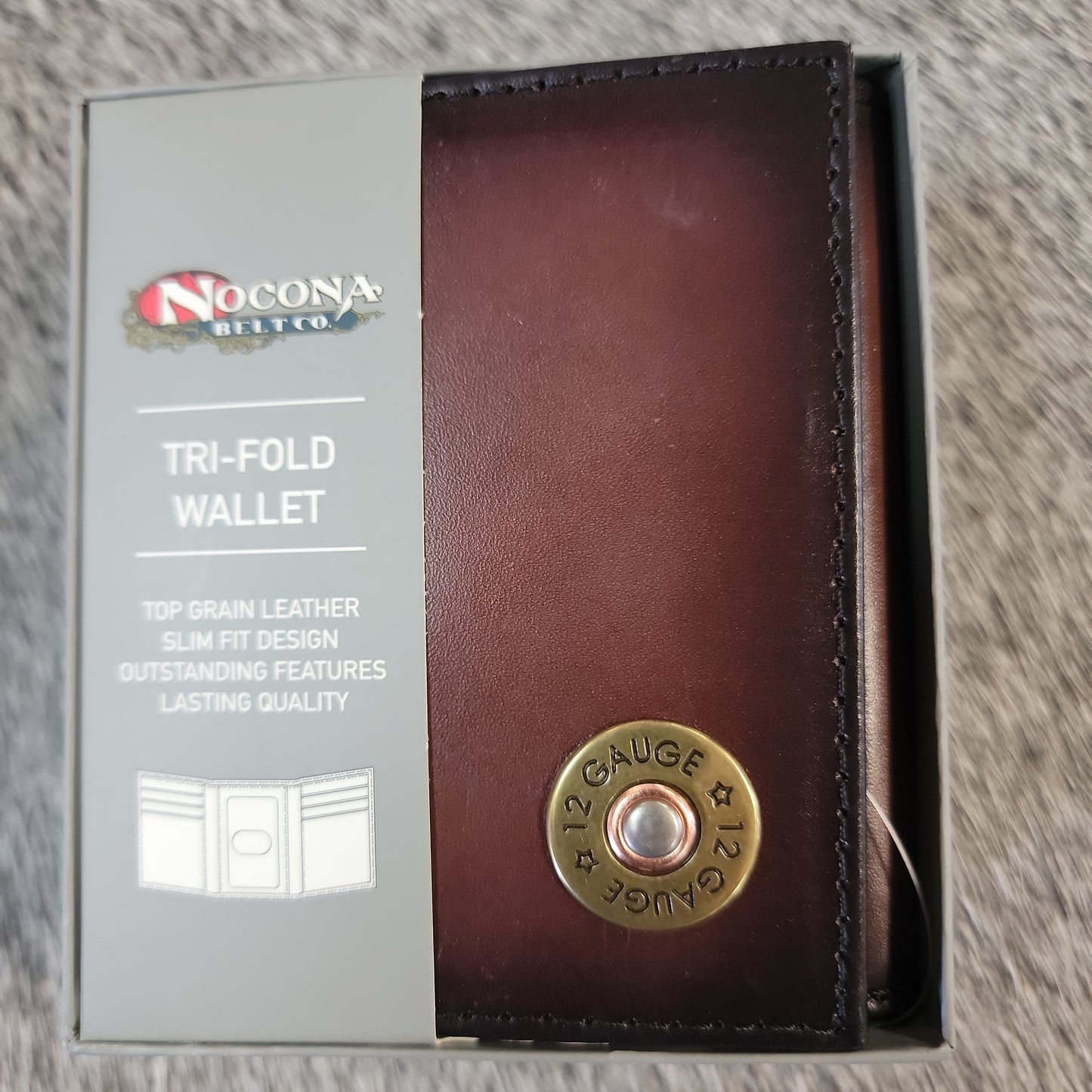 Nocona Tri-fold wallet 12ga