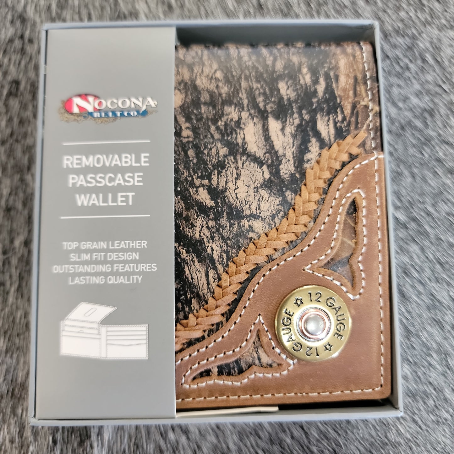 Nocona removable passcase wallet