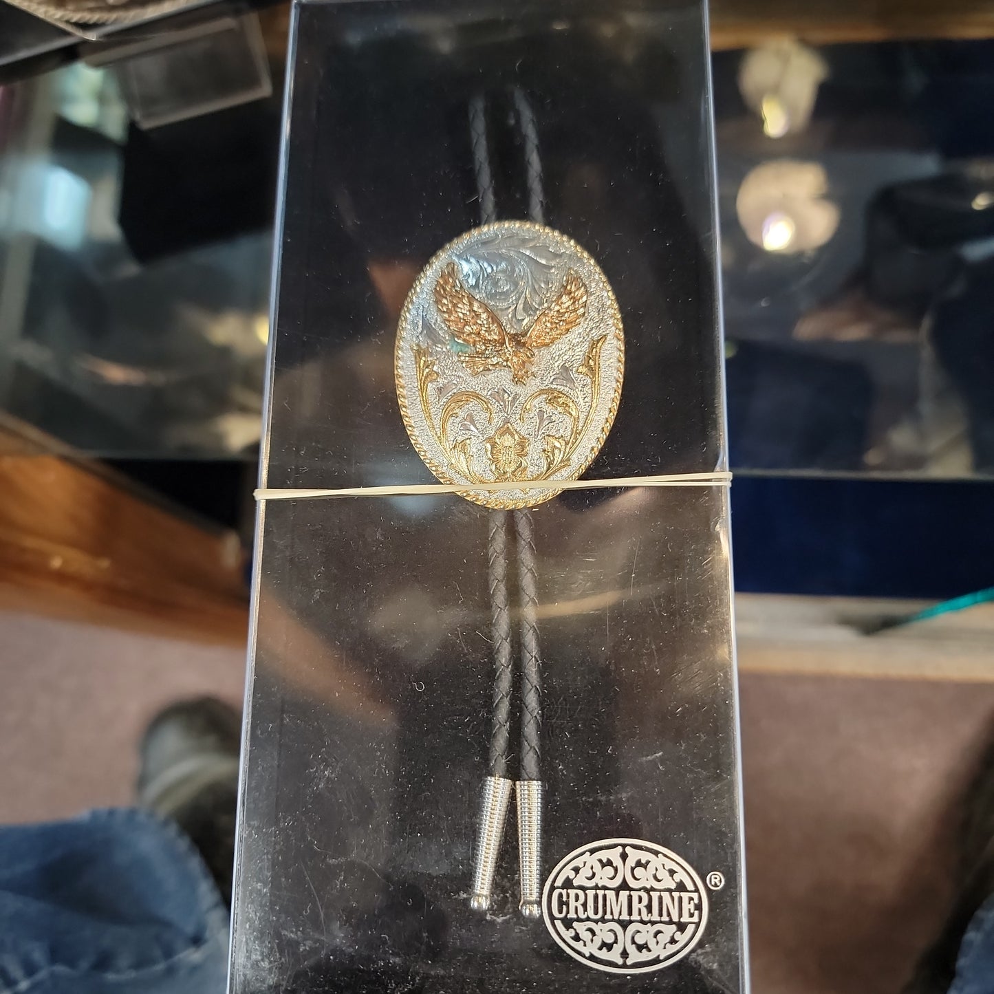 BOLO OVAL EAGLE-SILVER/GOLD