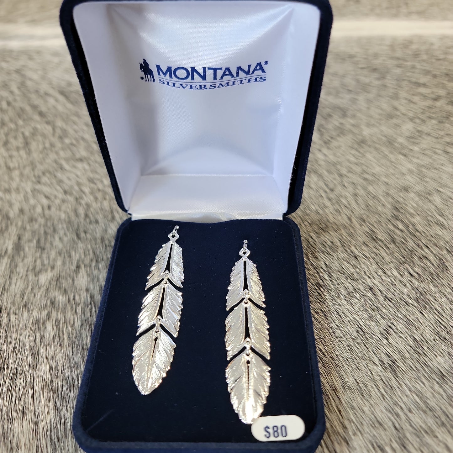 M 3pc dangle feather