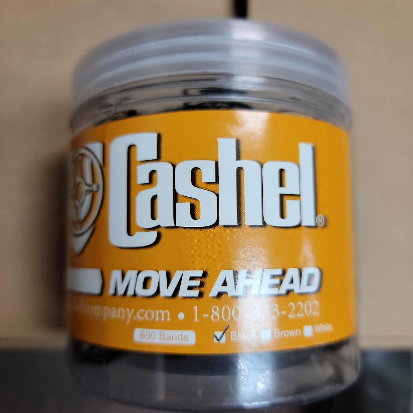 Cashel black rubber bands