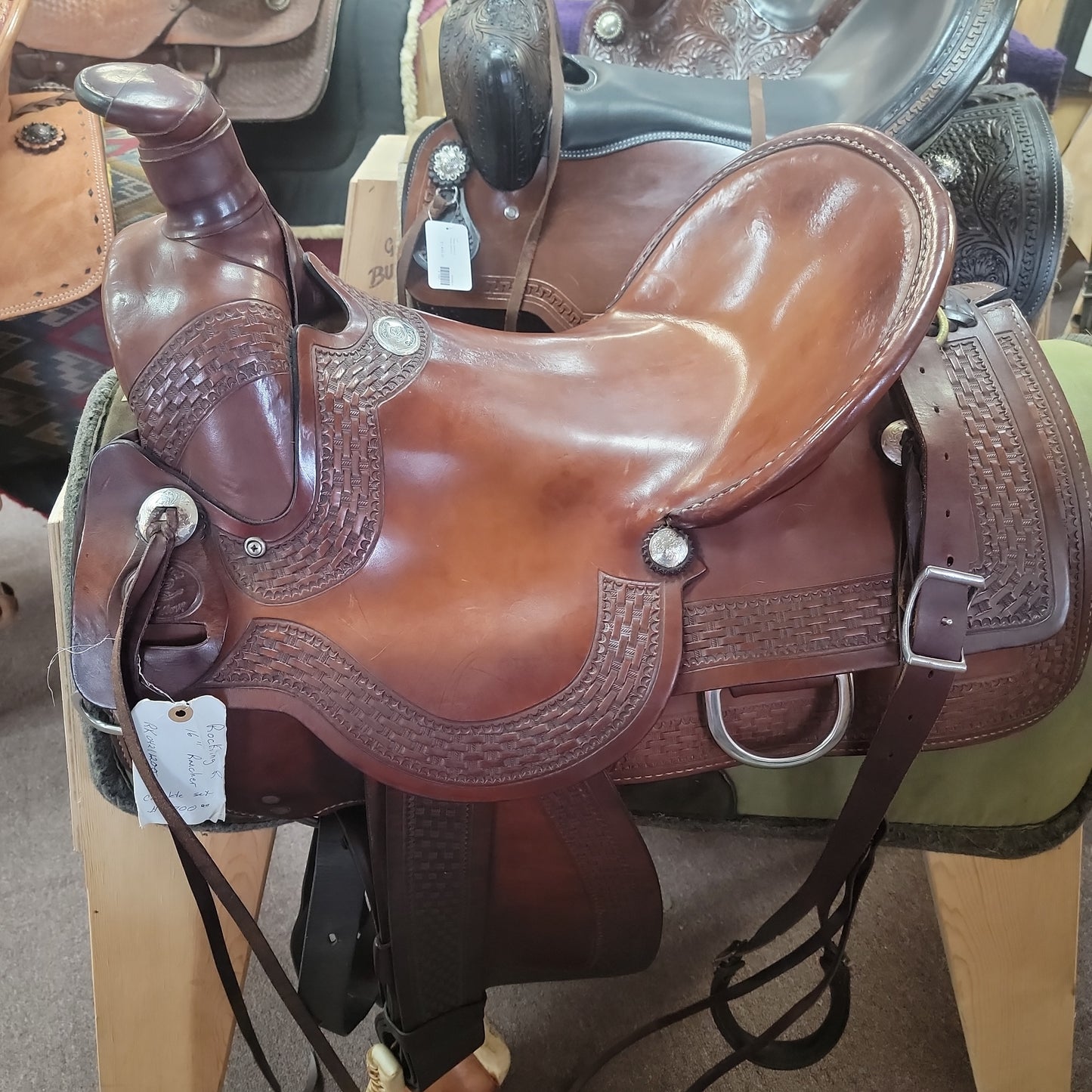 Rocking R saddle-Slick : 16in
