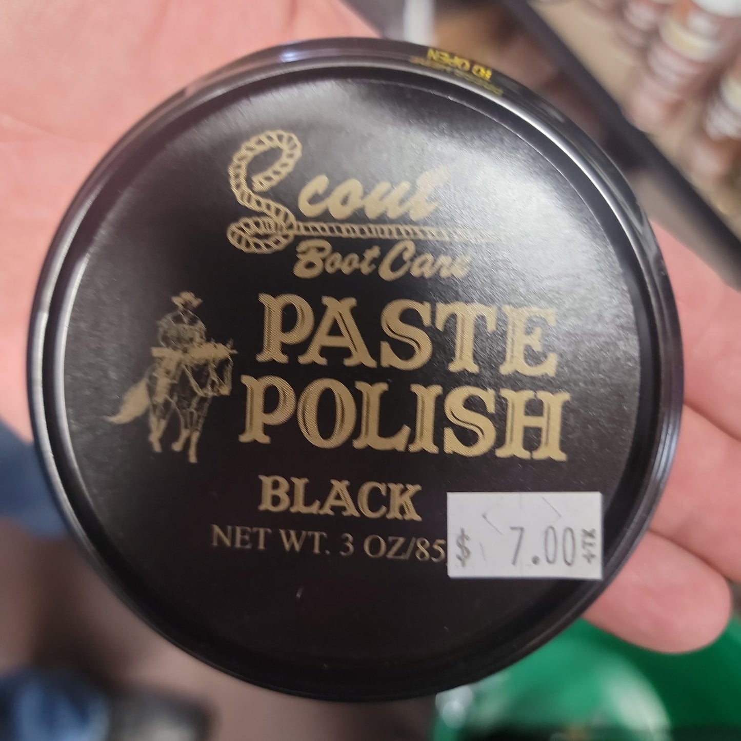 SCOUT PAST POLISH-BLACK : 3 OZ