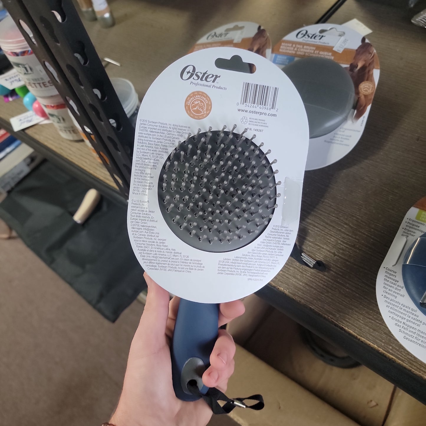 MANE & TAIL BRUSH-BLUE/GREY