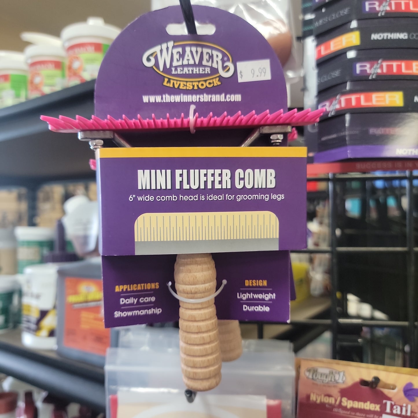 Weaver Plastic Show Calf Comb-Pink