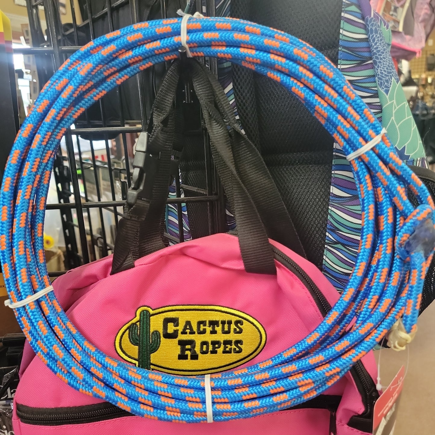 KIDS BRAIDED ROPE-BLUE/ORANGE : 5/16" X 25'