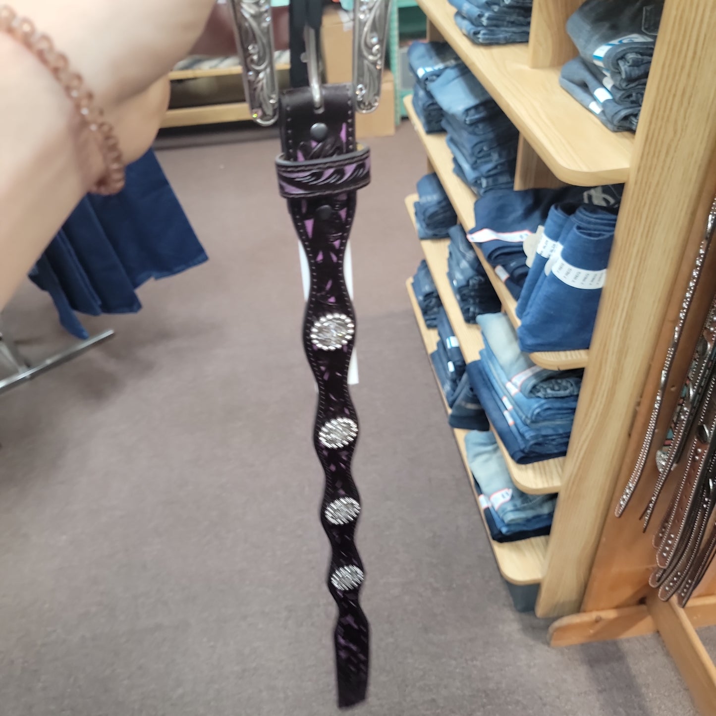 GIRLS ARIAT BELT-PURPLE : 20