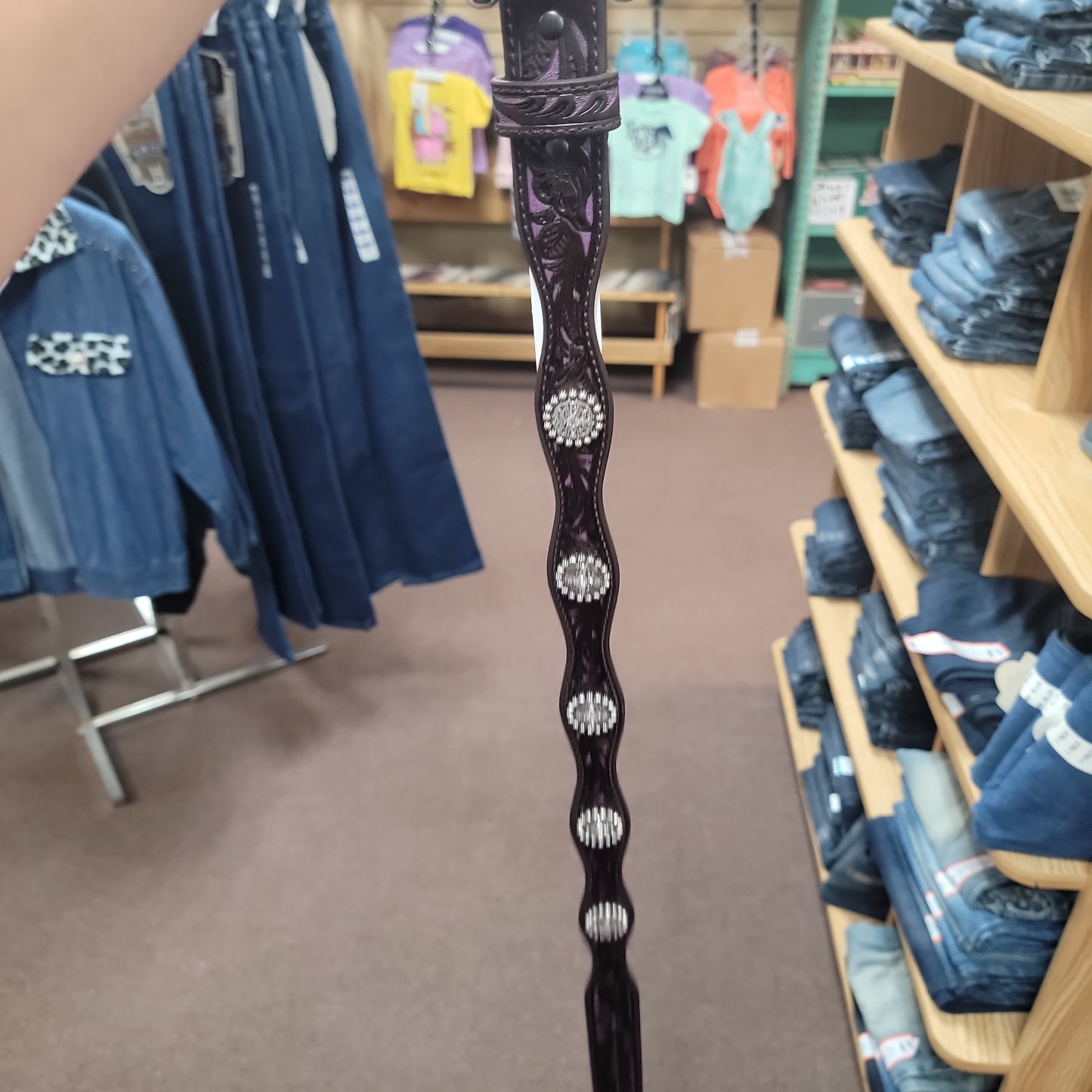 GIRLS ARIAT BELT-PURPLE : 24