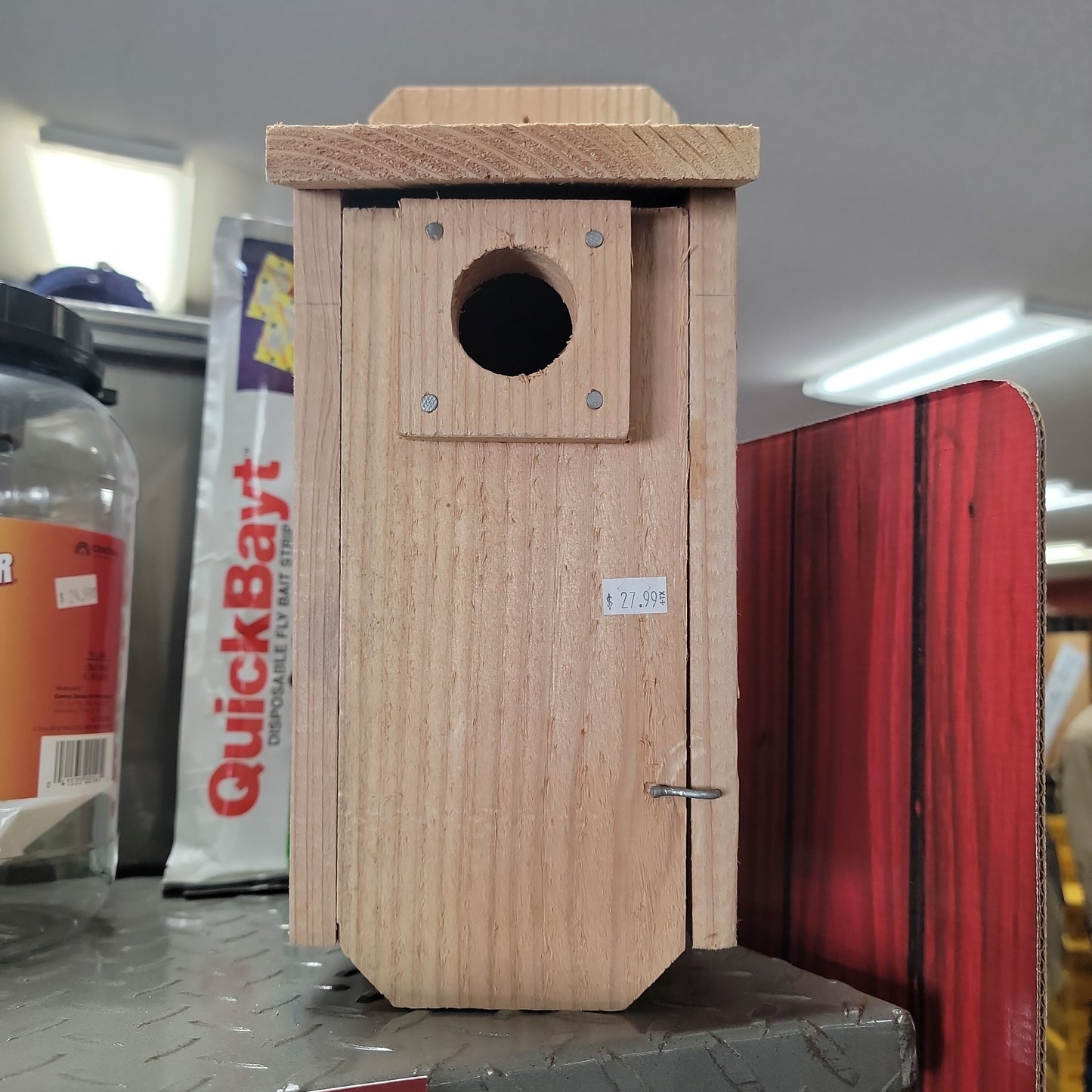 Bird House Slant Roof