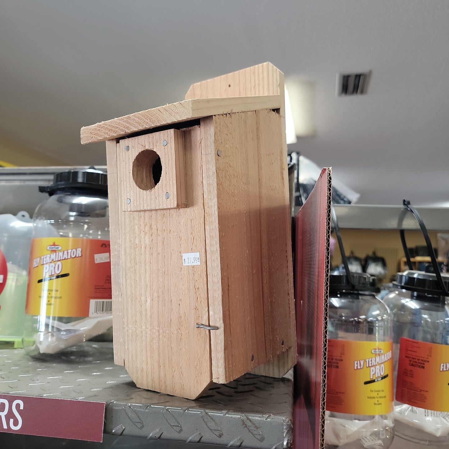 Bird House Slant Roof