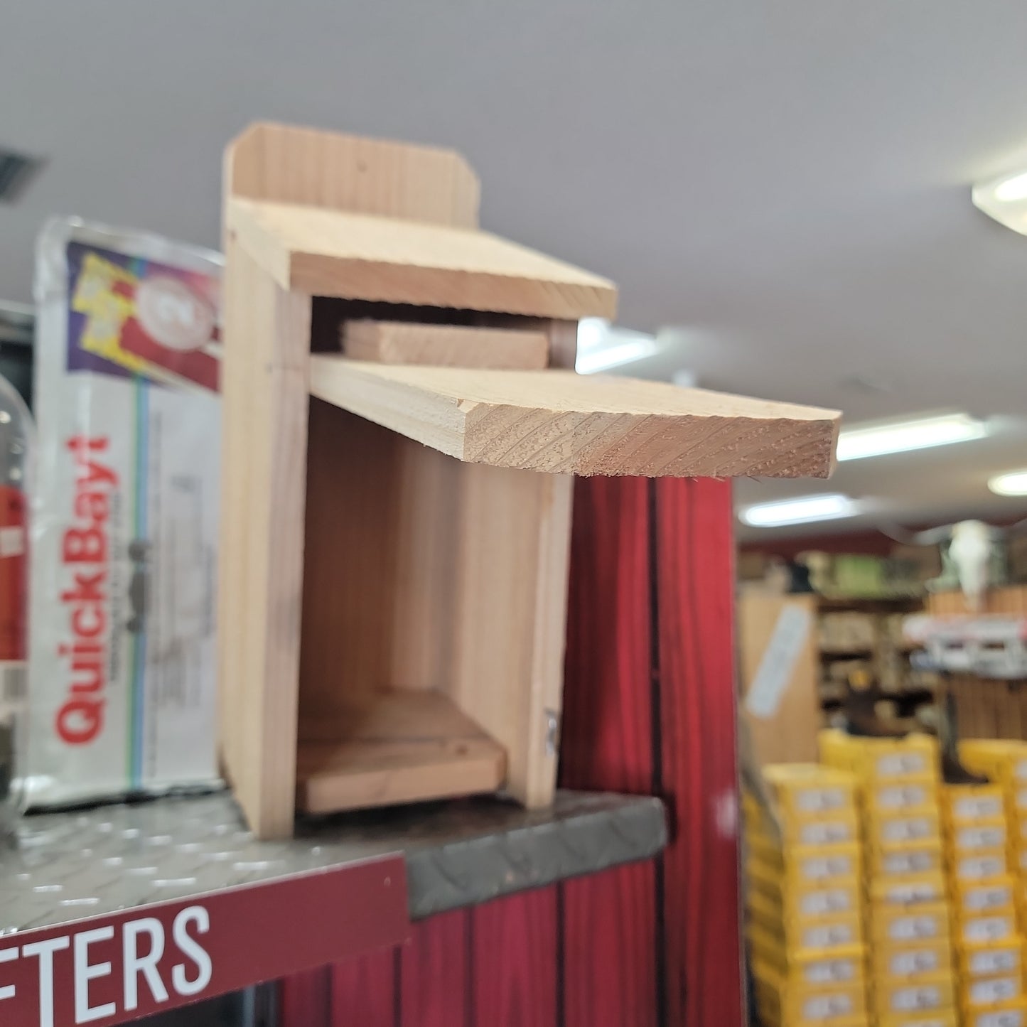 Bird House Slant Roof