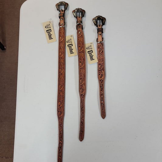 Cashel dog collar Guns and Roses natural