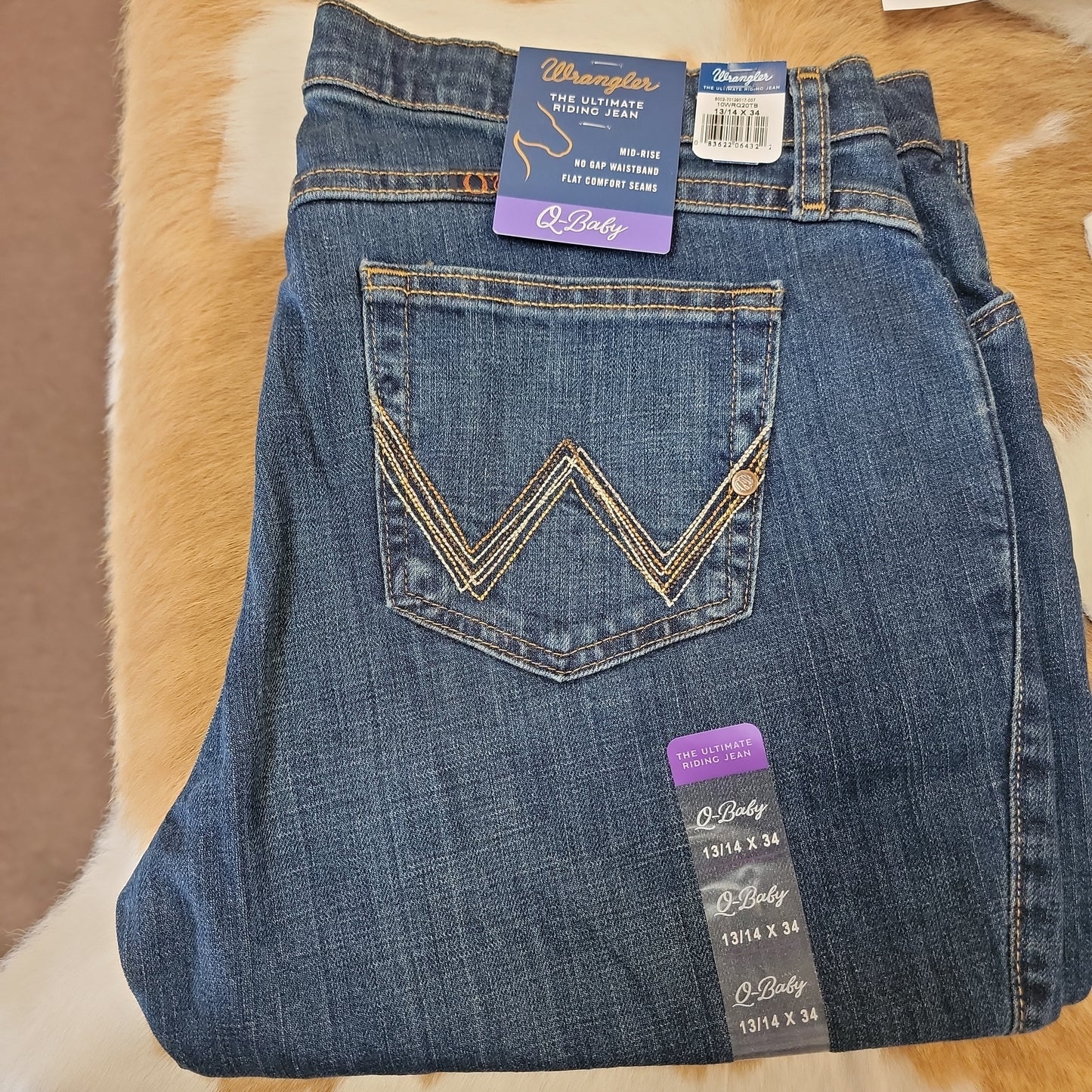 Ladies Wrangler Q-Baby-13/14x34