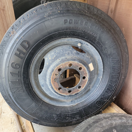 ST235/80-16 DUAL WHEEL AND TIRE-235/80-16