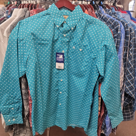 Wrangler LS Button Up-Blue MG2026Q