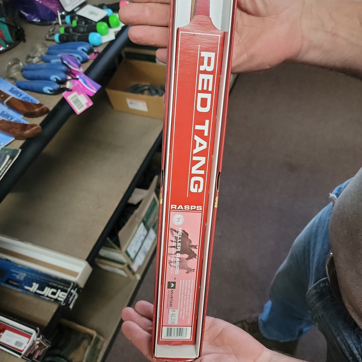 Red Tang Hoof Rasp-Red