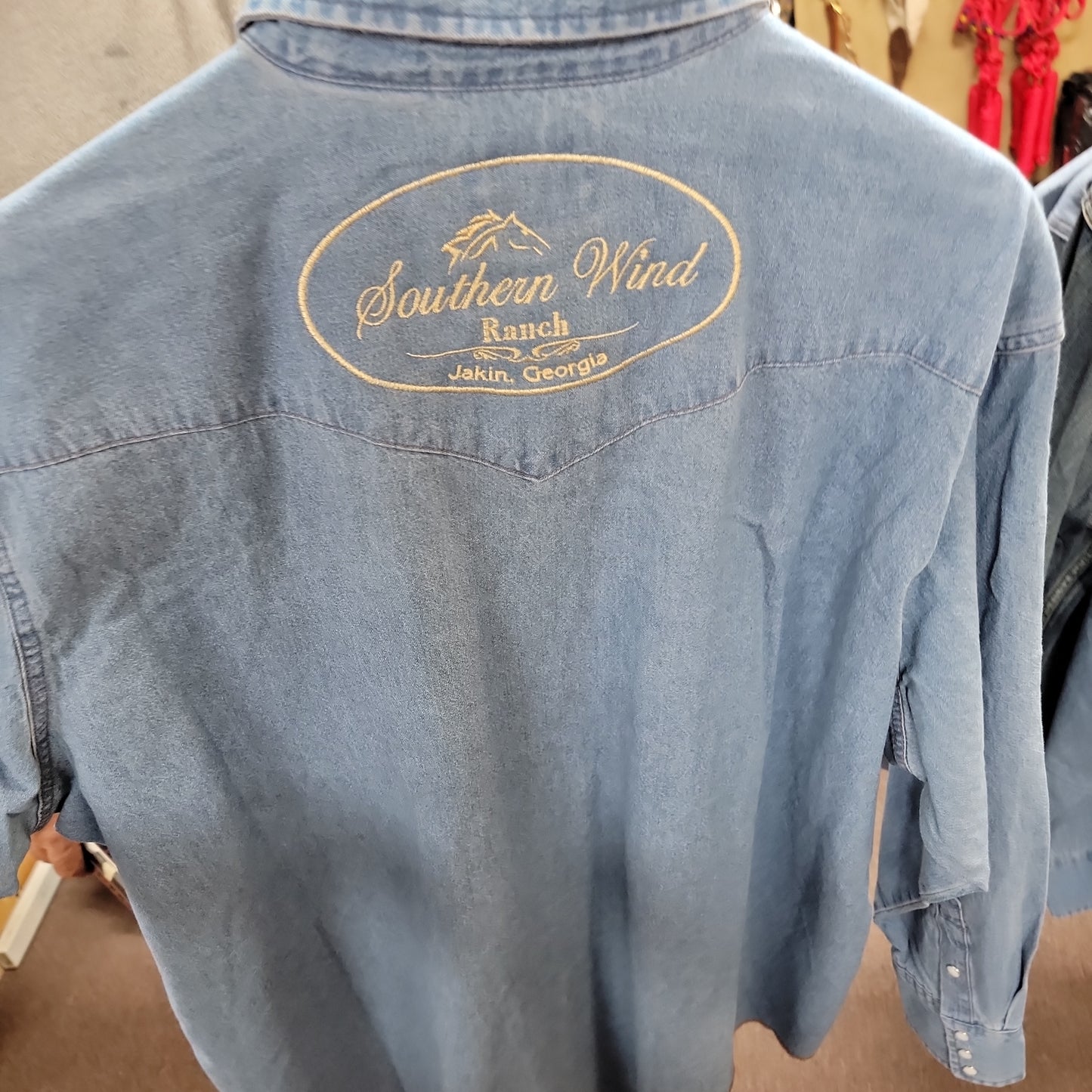 Mens Wrangler LS-LTBLUE : XXL 1070127SW 70127SW