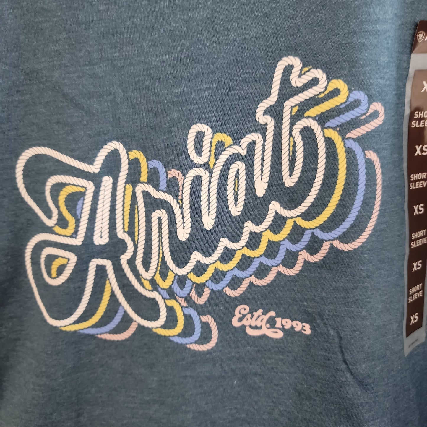 Ariat womens Rainbow script T shirt 10047926