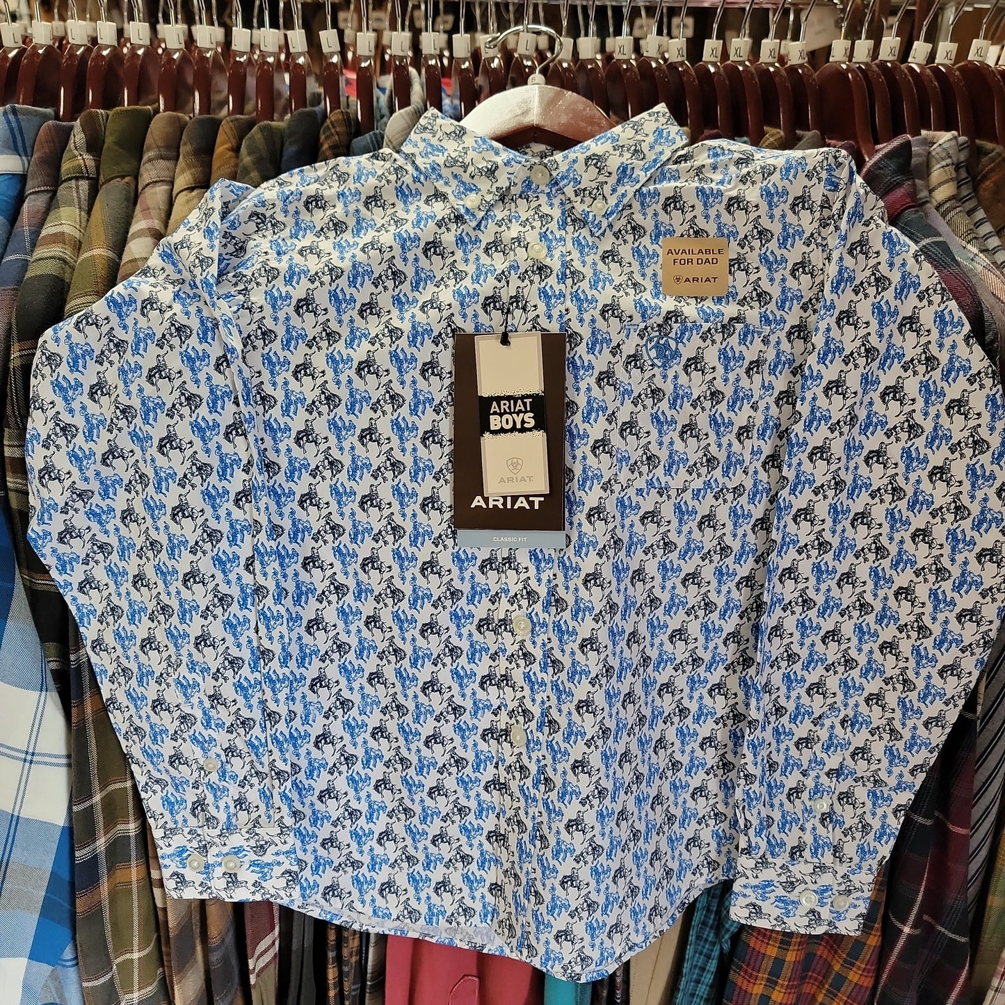 Boys Ariat Peerce LS Shirt 10047296