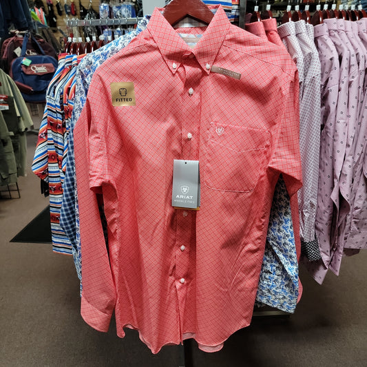 MNS ARIAT POPPY RED SHIRT-POPPY RED : L