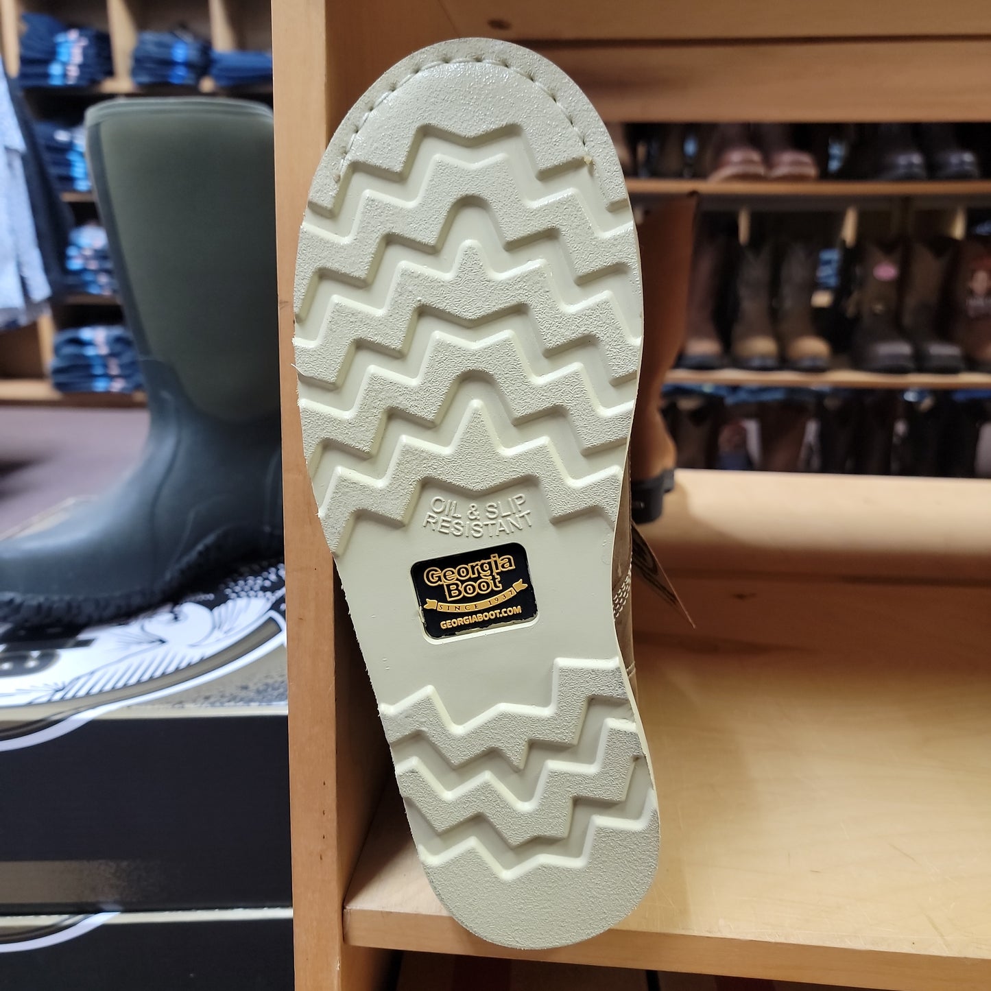 Mens Brn 8" Work boot-BROWN GB00532