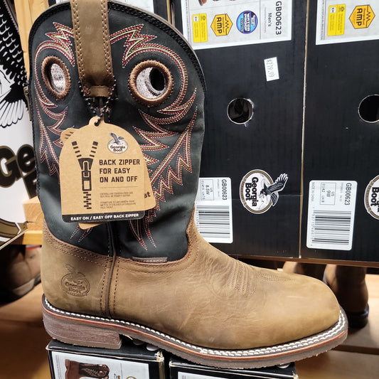 MEN 11" WORK BOOT-BLACK : GB00527