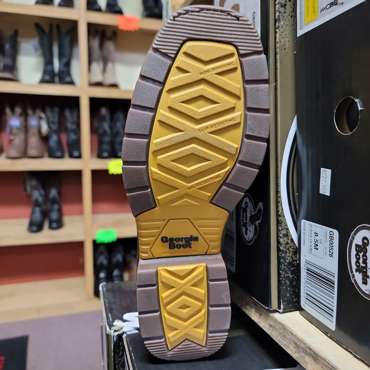 Boots - GA Work 11'' Pull on-Blk and Brn : GB00266