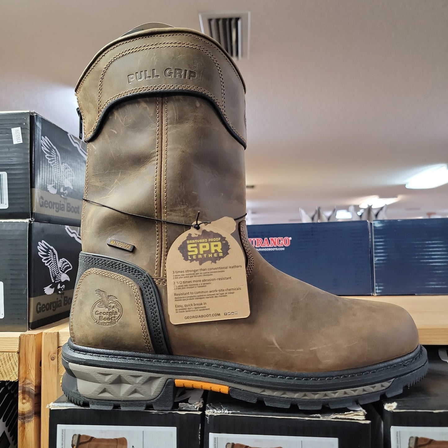 Boots - Mens GA 11'' Workboot-Brown : GB00393