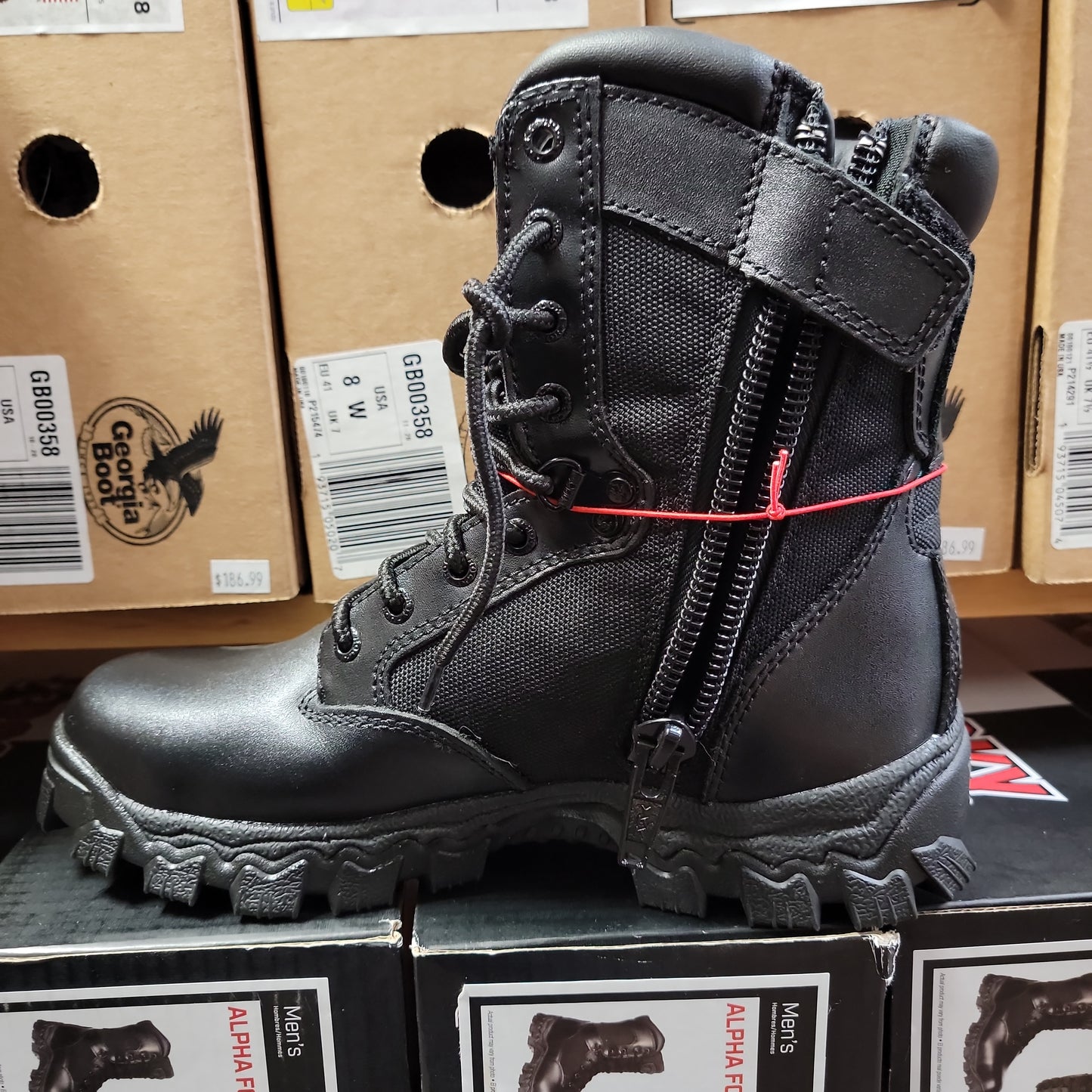 Boots - Mens Rocky Alpha Zip-Black : FQ0002173