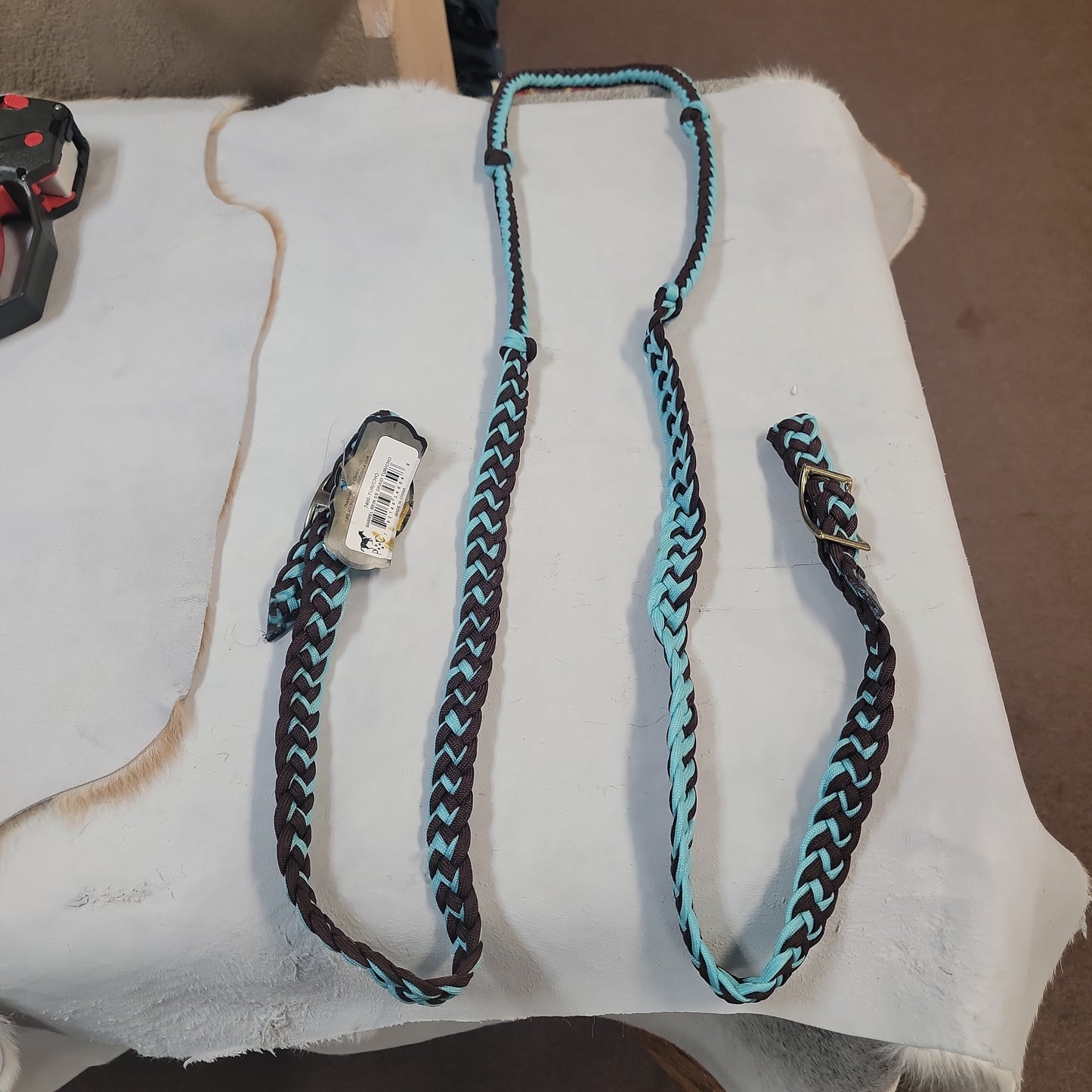 Barrel rein 5/8 braided