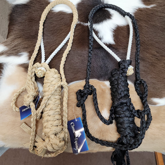 Classic Equine rope nose halter with lead