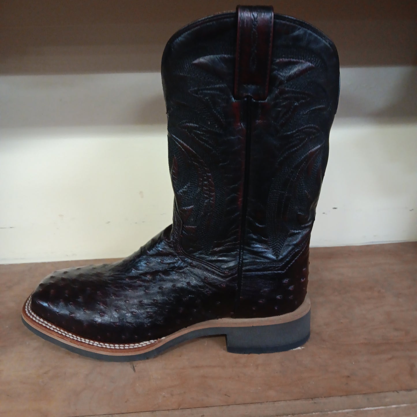 Mens Dan Post ostrich skin boot