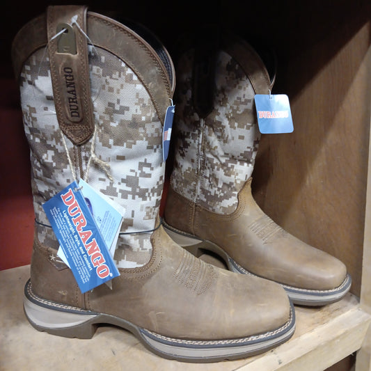 Boots - Men Durango Sq Toe Camo-Digital : 9