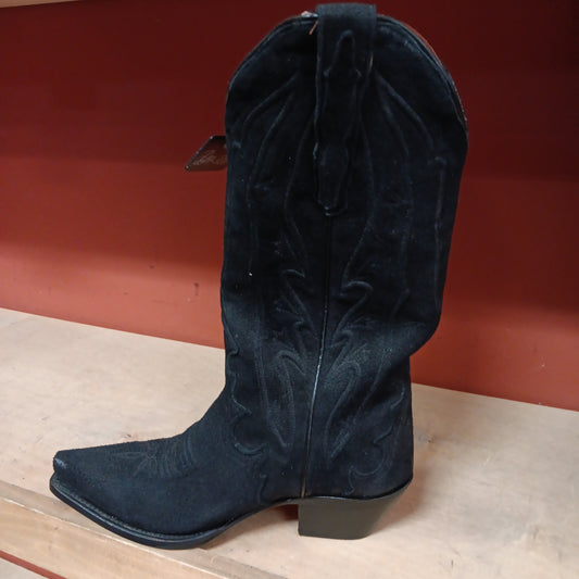 Boots - Ladies Dan Post Lana-BlackSuede : 6