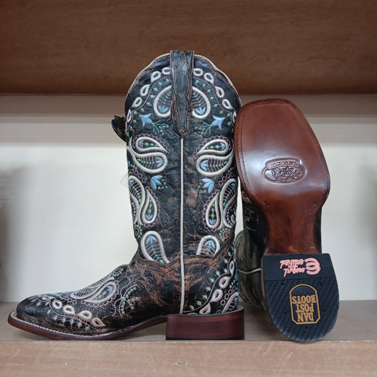 Boots - Ladies Dan Post Paisley-SquareToe :