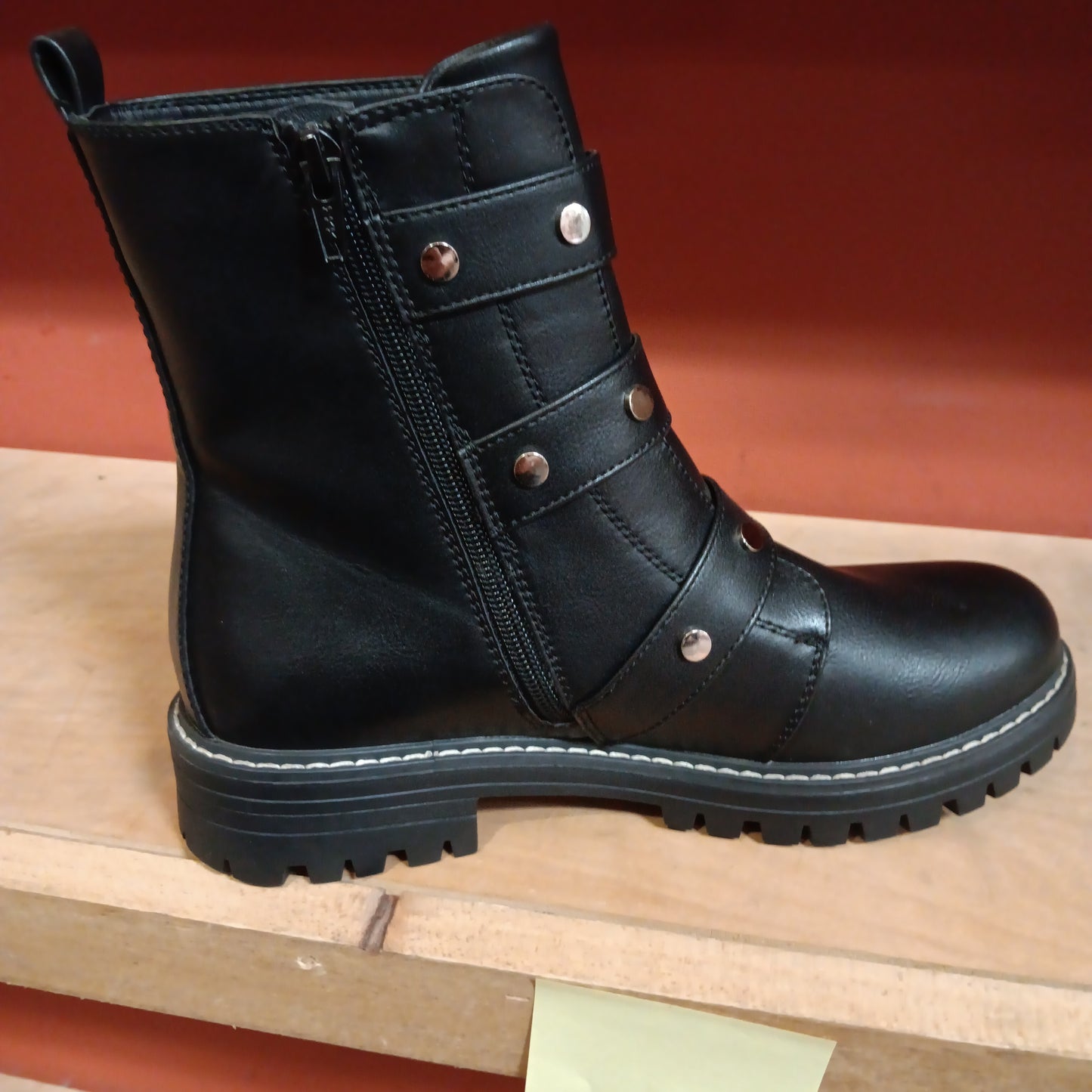 Women's black ankle boots RN#73277