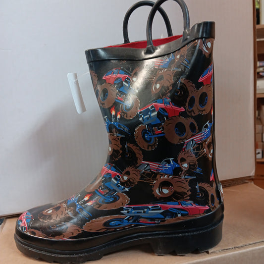 Boots- Boys RainBoots-mud trucks :