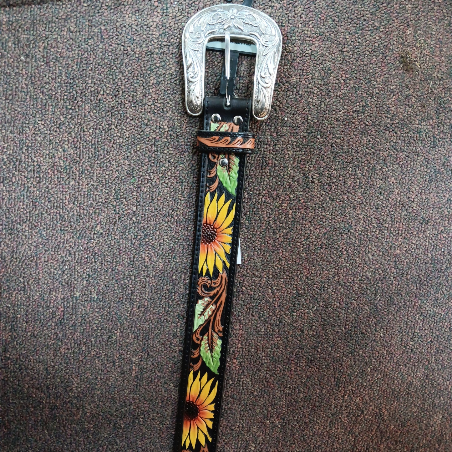 Nocona Ladies Belt-flower : XL