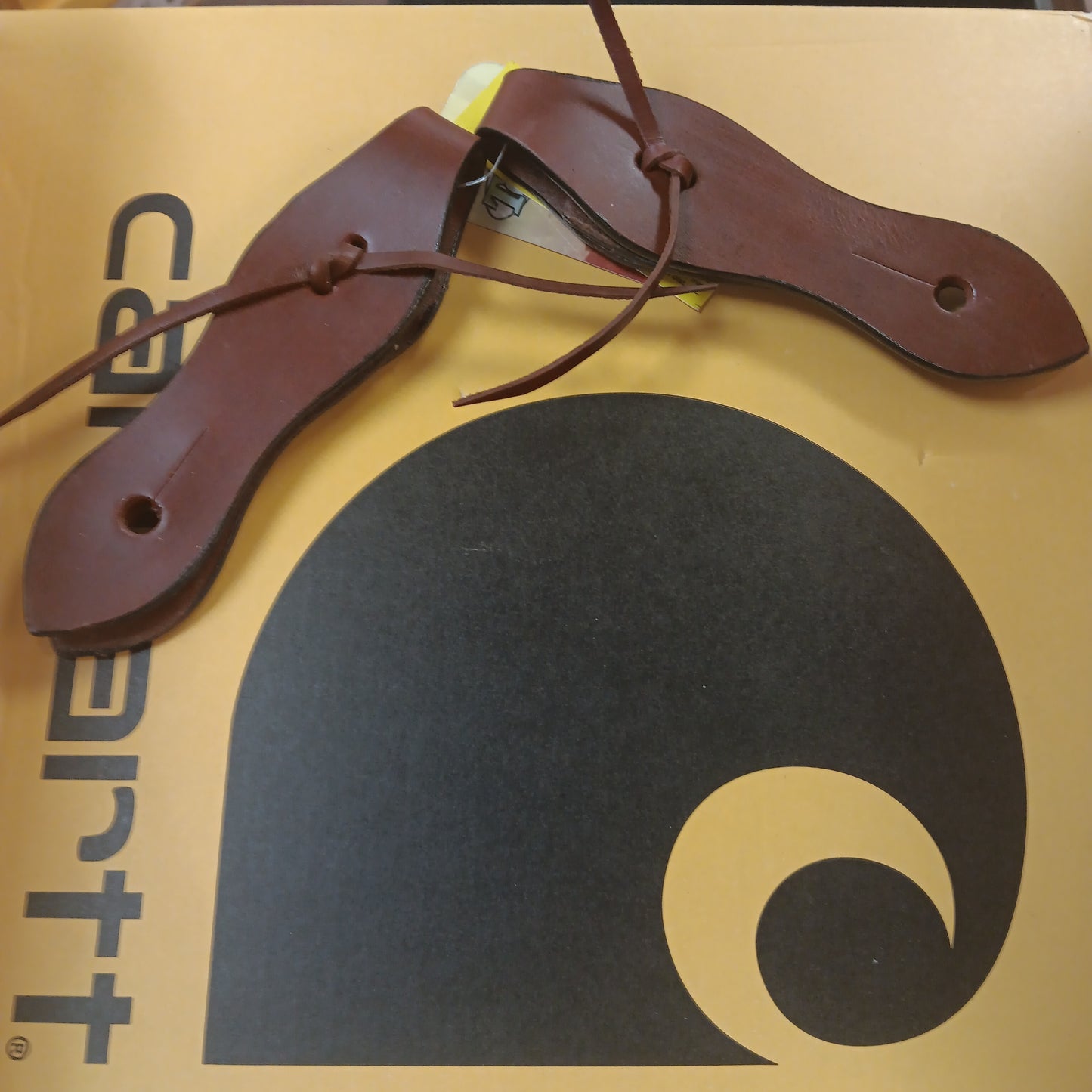 Smooth Leather Slobber Strap w/Tie bit ends