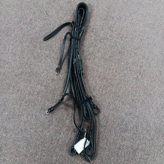 English Bridle & Rein Set-Black/Brown