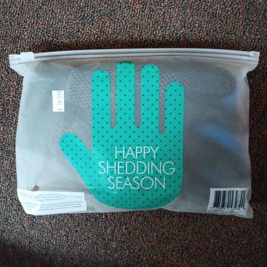 Shedding glove-blue