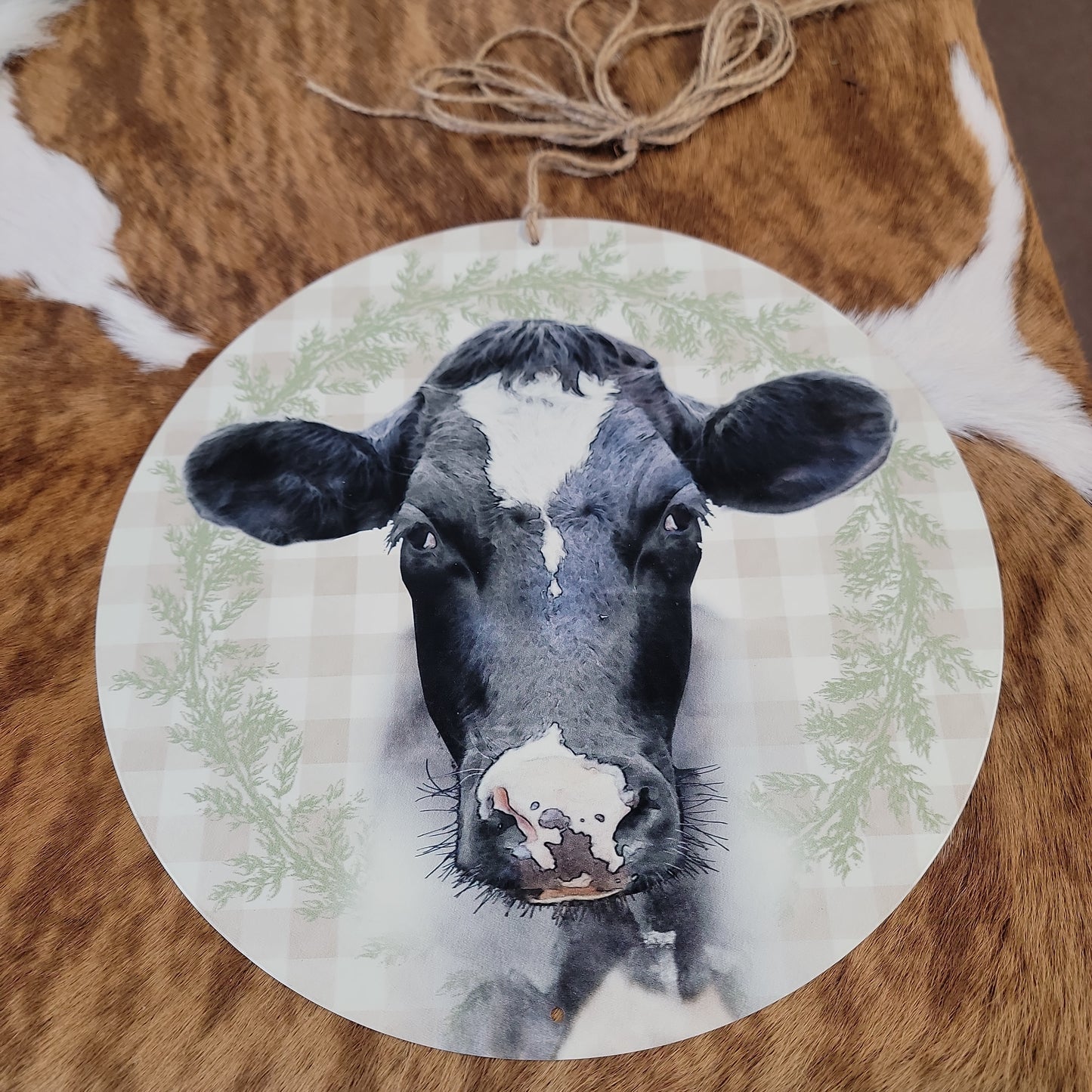 Holstein cow plaque