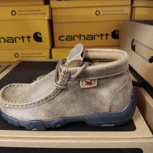 KIDS Twisted X Moc-LEATHER CDM0001