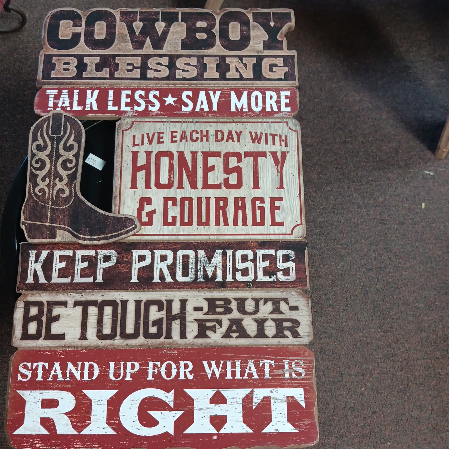 Cowboy Blessing sign