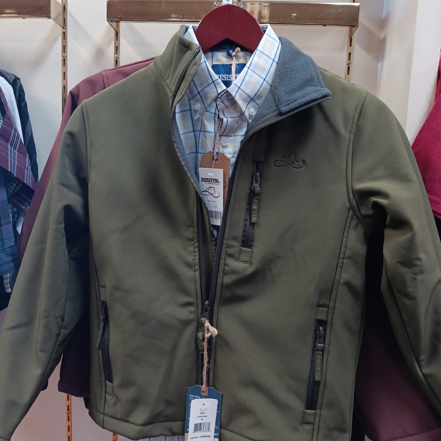 BOYS RESISTOL JACKET-BEECH : M