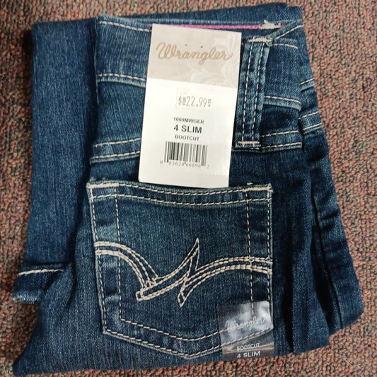 GIRLS WRANGLER JEANS      09MWGER -BLUE :